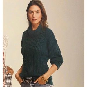 CAbi Sweater Style 3885 | Tryst Pullover Sweater | Teal | Size: Women’s Small